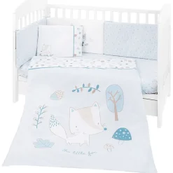 Set textil Cuna 6 piezas Little Fox*KIKKABOO Outlet