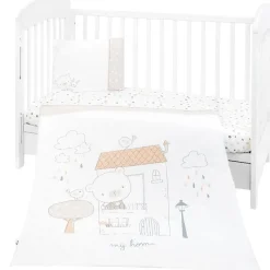 KIKKABOO Ropa De Cuna-Set textil Cuna 6 piezas Teddy