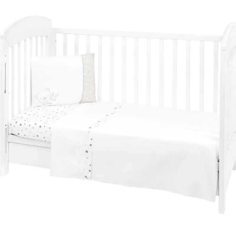 KIKKABOO Ropa De Cuna-Set textil Cuna 6 piezas Teddy