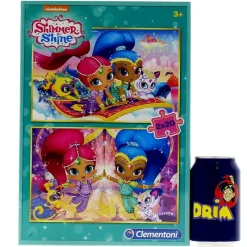 CLEMENTONI Puzzles Y Construcciones-Shimmer and Shine Puzzle 2x20 Piezas