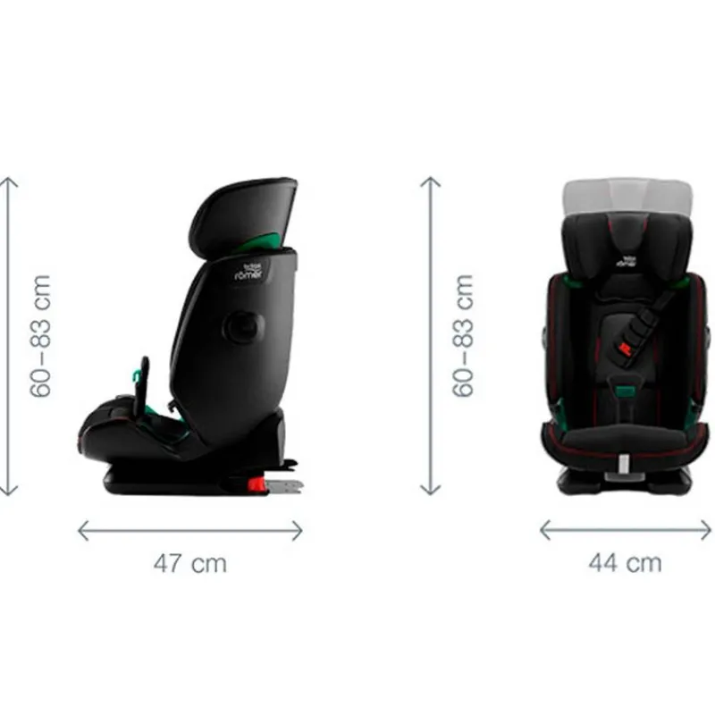 BRITAX RÖMER Sillas Con Isofix De 75 A 150 Cm (1 A 12 Años)-Silla coche Advansafix Pro isize Cosmos Black