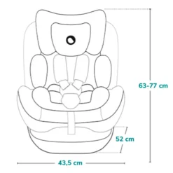 LIONELO Sillas Con Isofix De 40 A 150 Cm (0 A 12 Años)-Silla coche Bastiaan 40-150cm c/TopTether Blue