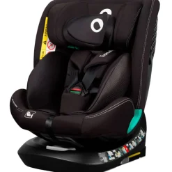 LIONELO Sillas Con Isofix De 40 A 150 Cm (0 A 12 Años)-Silla coche Bastiaan 40-150cm c/ top tether Black