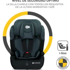 KINDERKRAFT Sillas De Coche Sin Isofix-Silla coche Comfort Up i-Size 75-150 Black