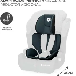 KINDERKRAFT Sillas De Coche Sin Isofix-Silla coche Comfort Up i-Size 75-150 Black