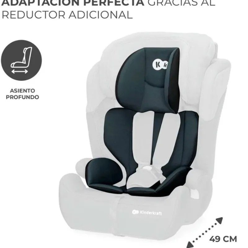 KINDERKRAFT Sillas De Coche Sin Isofix-Silla coche Comfort Up i-Size 75-150 Black