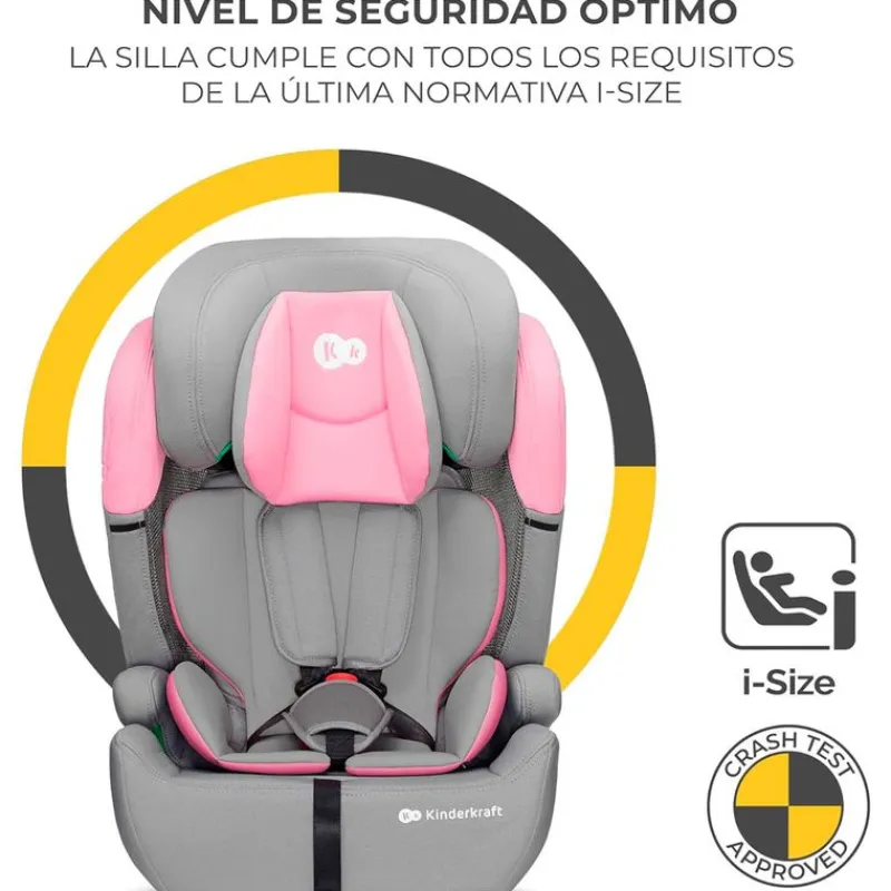 Silla coche Comfort Up i-Size 75-150 Rosa*KINDERKRAFT Best