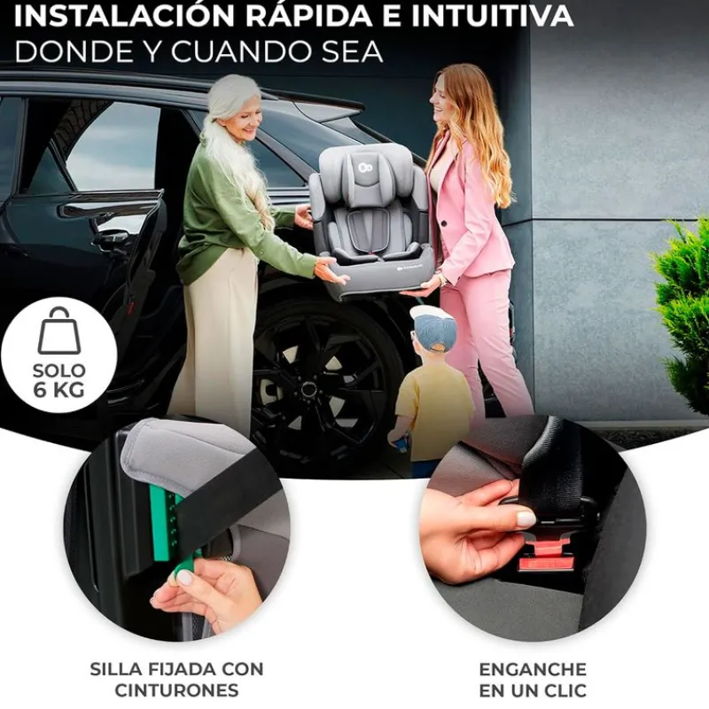 Silla coche Comfort Up i-Size 75-150 Rosa*KINDERKRAFT Best