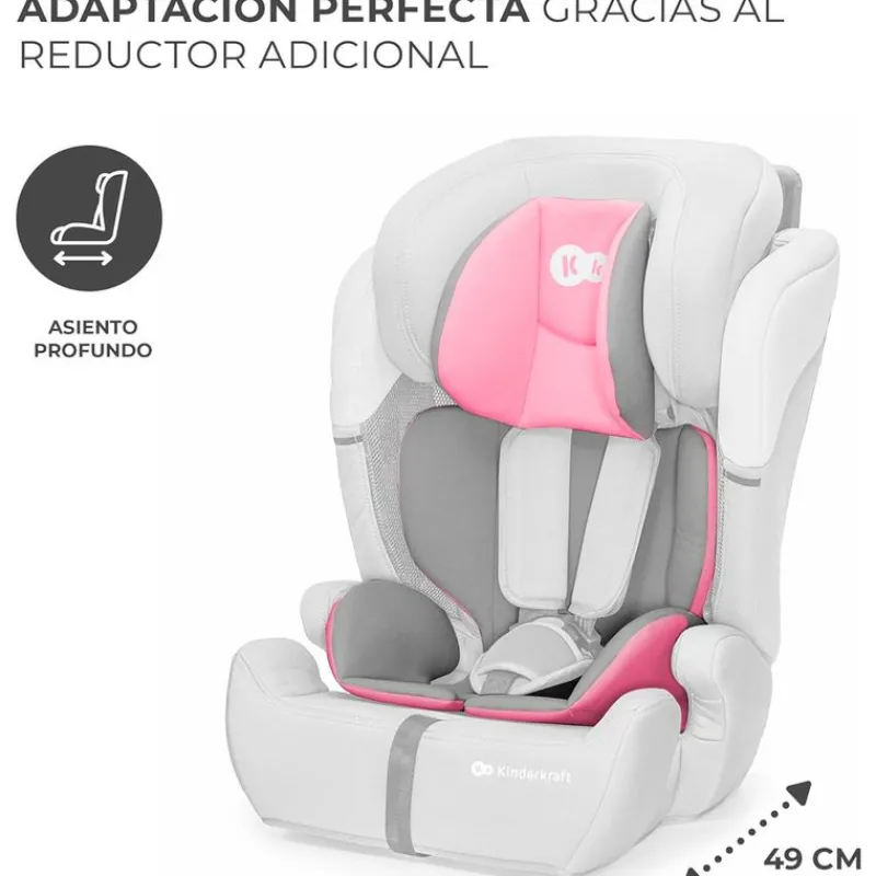 Silla coche Comfort Up i-Size 75-150 Rosa*KINDERKRAFT Best