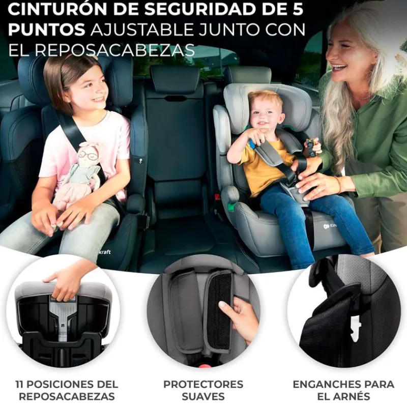 Silla coche Comfort Up i-Size 75-150 Rosa*KINDERKRAFT Best