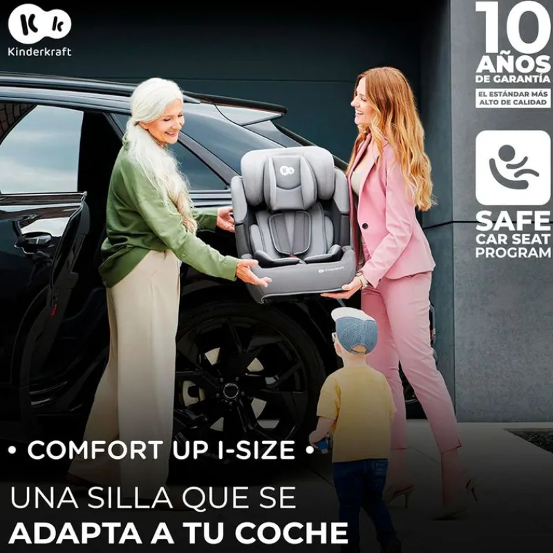 Silla coche Comfort Up i-Size 75-150 Rosa*KINDERKRAFT Best