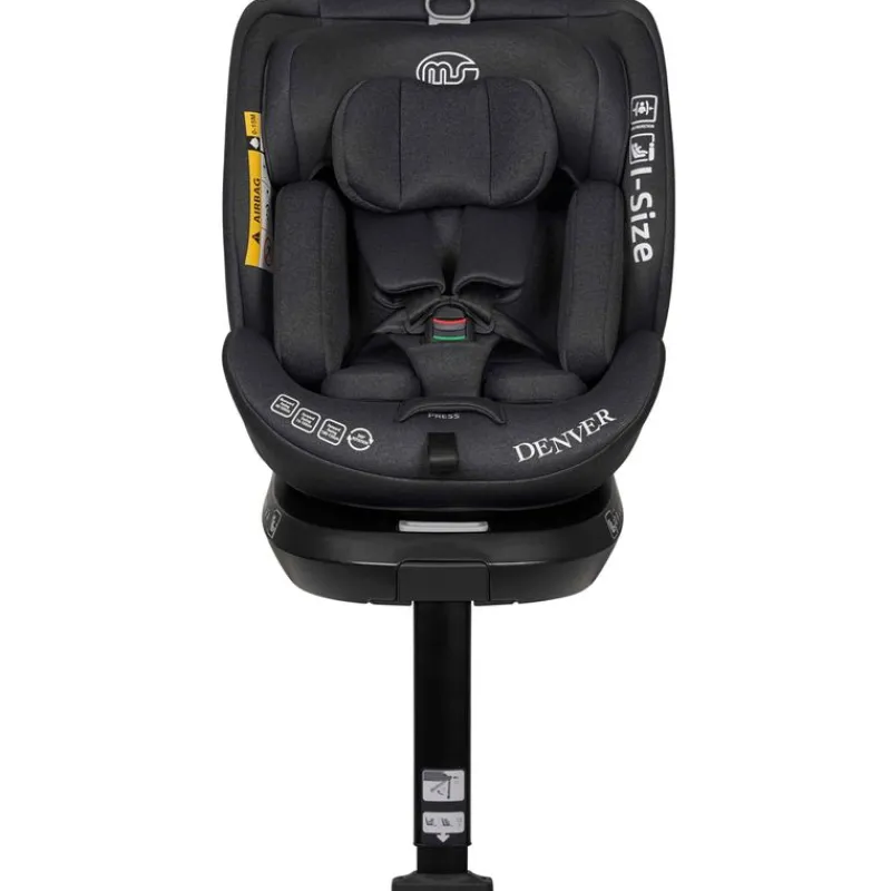 MS Sillas Con Isofix De 40 A 150 Cm (0 A 12 Años)-Silla coche Denver 40-150cm con pata Negra