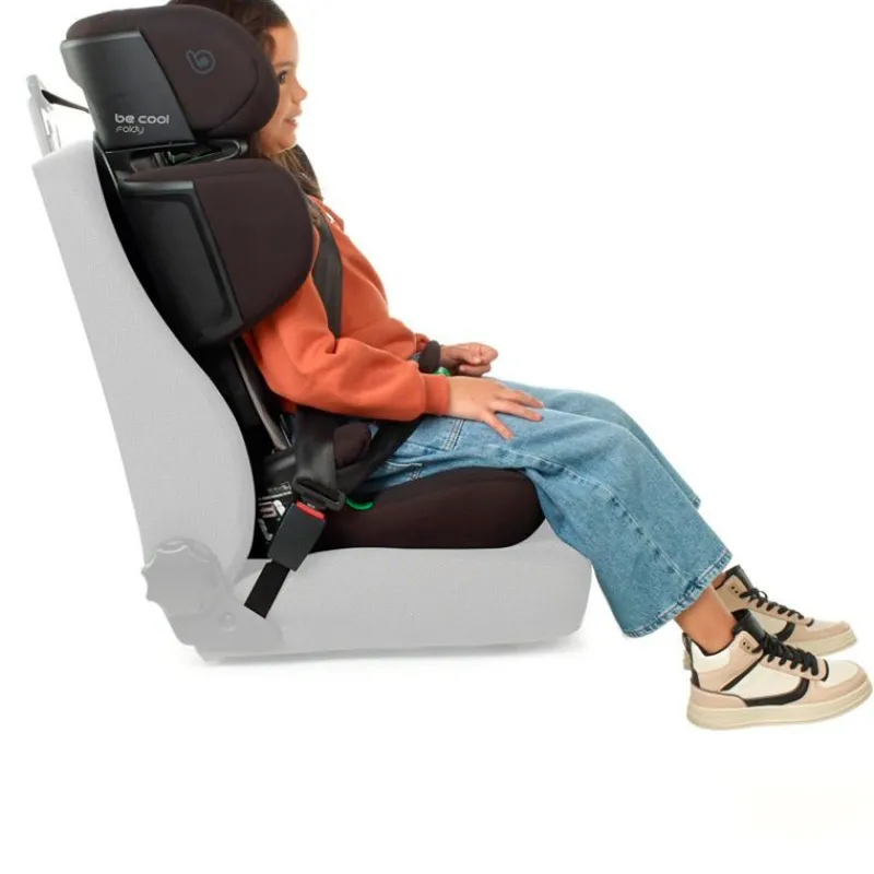 BE COOL Sillas Con Isofix De 100 A 150 Cm (4 A 12 Años)-Silla coche Foldy Isize 100-150 Fuel Black