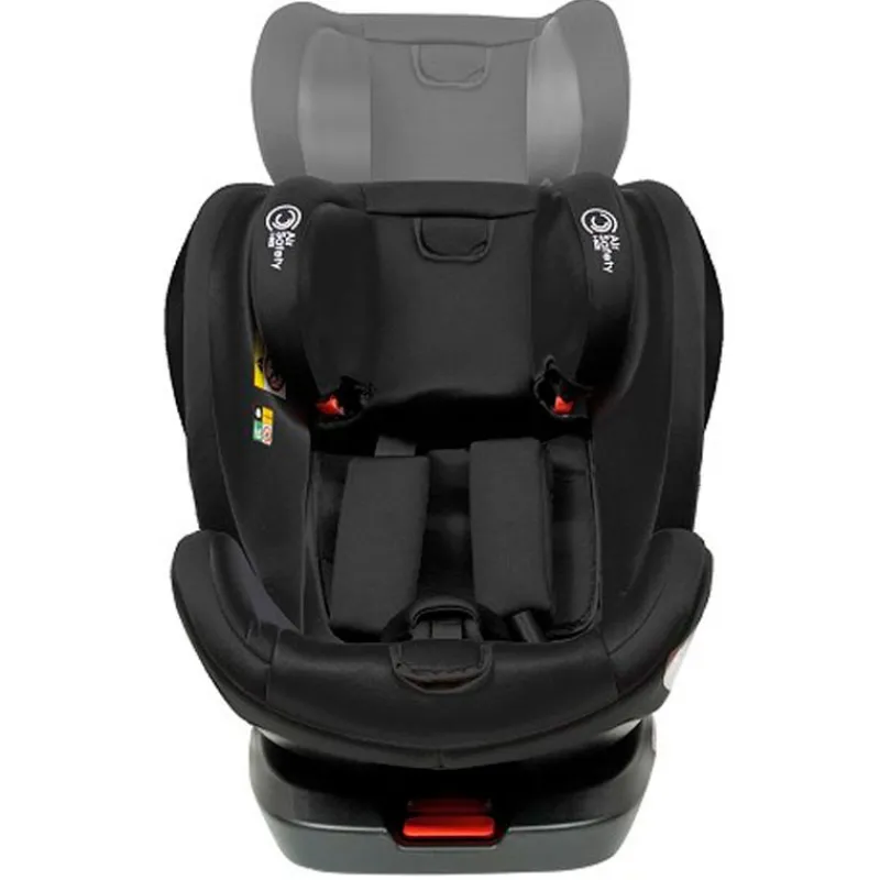 INTERBABY Sillas Con Isofix De 40 A 150 Cm (0 A 12 Años)-Silla coche Giratoria Aruna de 40 a 150 cm Negra + Regalo