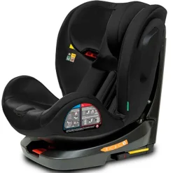 INTERBABY Sillas Con Isofix De 40 A 150 Cm (0 A 12 Años)-Silla coche Giratoria Aruna de 40 a 150 cm Negra + Regalo