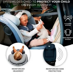 Silla coche I-Grow i-Size 40-150 Top Tether Black + Regalo*KINDERKRAFT Clearance