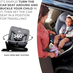 KINDERKRAFT Sillas Con Isofix De 40 A 150 Cm (0 A 12 Años)-Silla coche I-Grow i-Size 40-150 Top Tether Gris