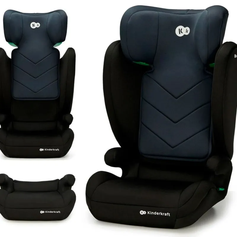 KINDERKRAFT Sillas De Coche Sin Isofix-Silla coche I-Spark 2 en 1 de 100-150cm Black