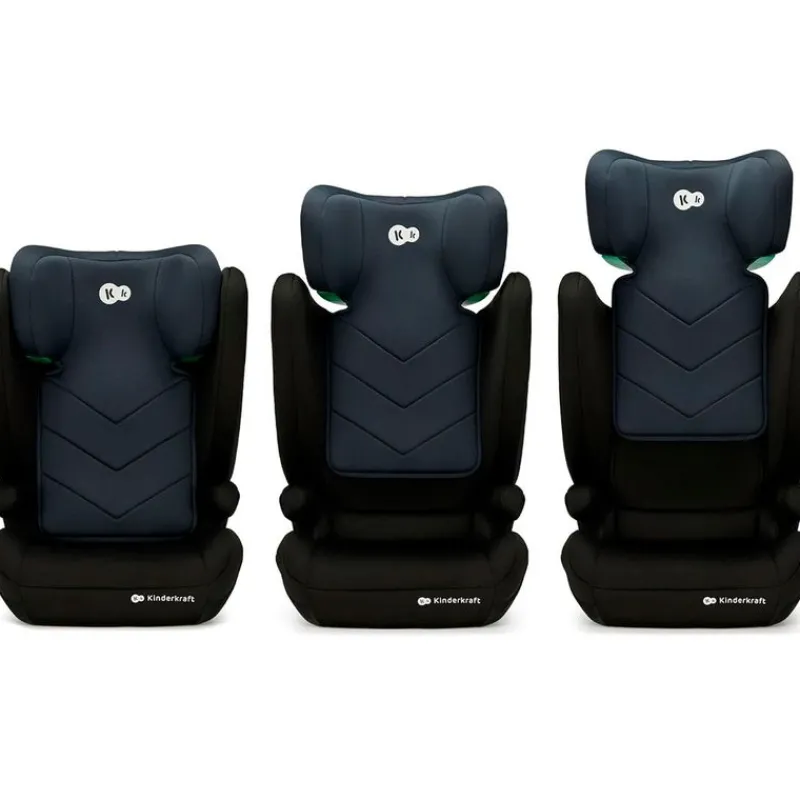 KINDERKRAFT Sillas De Coche Sin Isofix-Silla coche I-Spark 2 en 1 de 100-150cm Black