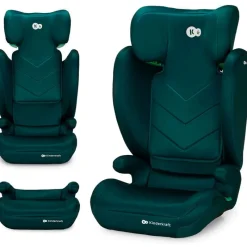 KINDERKRAFT Sillas De Coche Sin Isofix-Silla coche I-Spark 2 en 1 de 100-150cm Verde