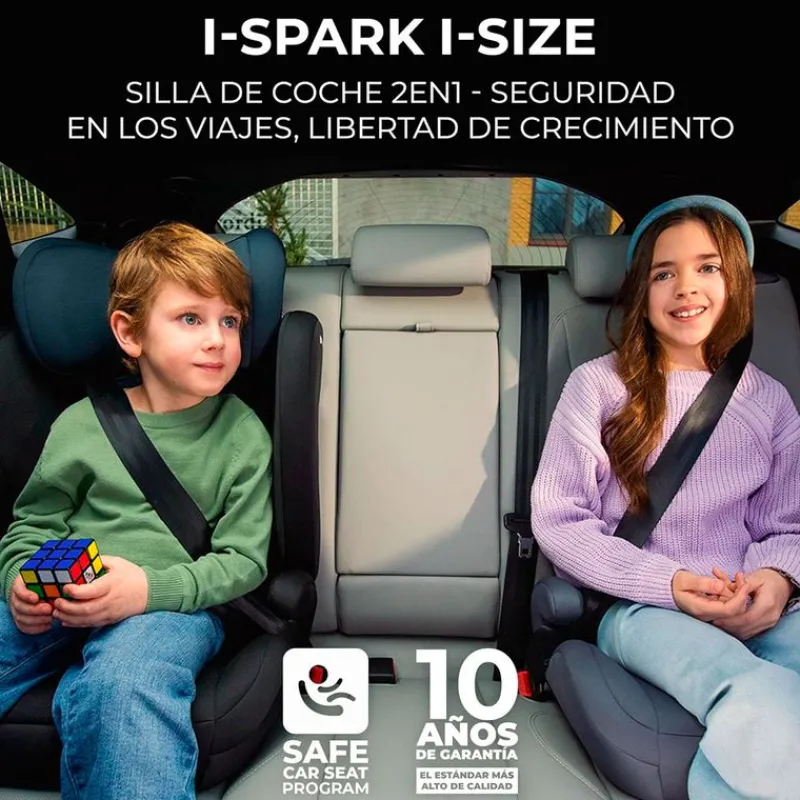 Silla coche I-Spark 2 en 1 de100-150cm Gris*KINDERKRAFT Discount
