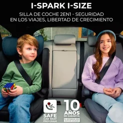 Silla coche I-Spark 2 en 1 de100-150cm Gris*KINDERKRAFT Discount