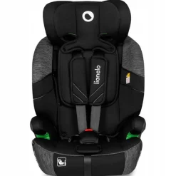 LIONELO Sillas Con Isofix De 75 A 150 Cm (1 A 12 Años)-Silla coche Levi 76-150cm c/cinturon Black Grey