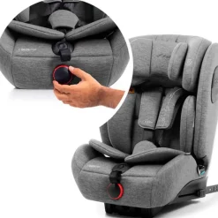 BABYAUTO Sillas Con Isofix De 75 A 150 Cm (1 A 12 Años)-Silla coche Maka Ifix 76-150 cm Gris Melange + Regalo