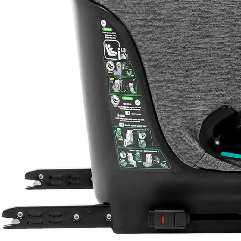 BABYAUTO Sillas Con Isofix De 75 A 150 Cm (1 A 12 Años)-Silla coche Maka Ifix 76-150 cm Gris Melange + Regalo