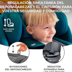 Silla coche Oneto 3 Isize 76-150 Grey*KINDERKRAFT Outlet