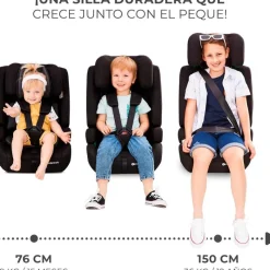 Silla coche Safety Fix 2 76-150 Negra*KINDERKRAFT