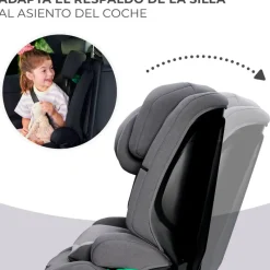 KINDERKRAFT Sillas Con Isofix De 75 A 150 Cm (1 A 12 Años)-Silla coche Safety Fix 2 76-150 Gris