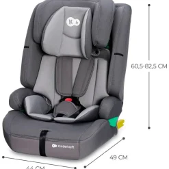 KINDERKRAFT Sillas Con Isofix De 75 A 150 Cm (1 A 12 Años)-Silla coche Safety Fix 2 76-150 Gris