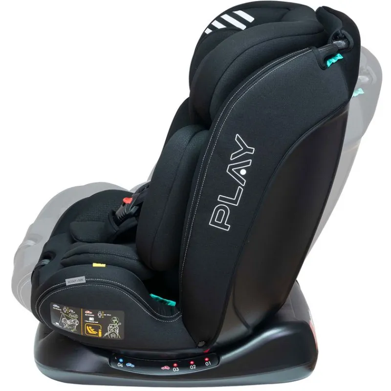 PLAY Sillas Con Isofix De 40 A 150 Cm (0 A 12 Años)-Silla coche Scout Isize 40-150cm Black
