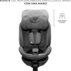 KINDERKRAFT Sillas Con Isofix De 40 A 150 Cm (0 A 12 Años)-Silla coche Xrider2 I-Size 40-150 cm c/pata Gris + Regalo