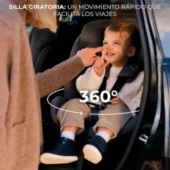KINDERKRAFT Sillas Con Isofix De 40 A 150 Cm (0 A 12 Años)-Silla coche Xrider2 I-Size 40-150 cm c/pata Negra + Regalo