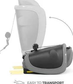 KINDERKRAFT Sillas Con Isofix De 75 A 150 Cm (1 A 12 Años)-Silla de coche Fix2go 75-150 Grey