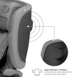 KINDERKRAFT Sillas Con Isofix De 75 A 150 Cm (1 A 12 Años)-Silla de coche Fix2go 75-150 Grey