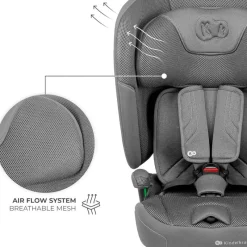 KINDERKRAFT Sillas Con Isofix De 75 A 150 Cm (1 A 12 Años)-Silla de coche Fix2go 75-150 Grey