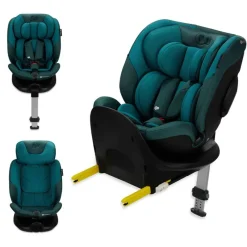 KINDERKRAFT Sillas Con Isofix De 40 A 150 Cm (0 A 12 Años)-Silla de coche I-Fix Isize 360 40-150cm c/pata Blue + Regalo