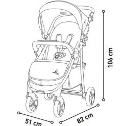 Silla paseo America2 hasta 22kg Rosa*ASALVO