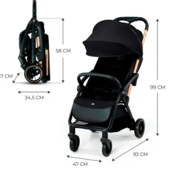KINDERKRAFT Sillas De Paseo-Silla paseo Apino 22kg Negra