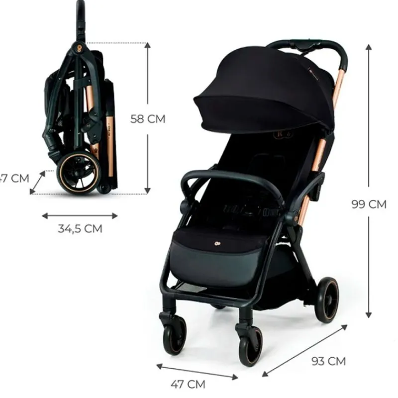 KINDERKRAFT Sillas De Paseo-Silla paseo Apino 22kg Negra