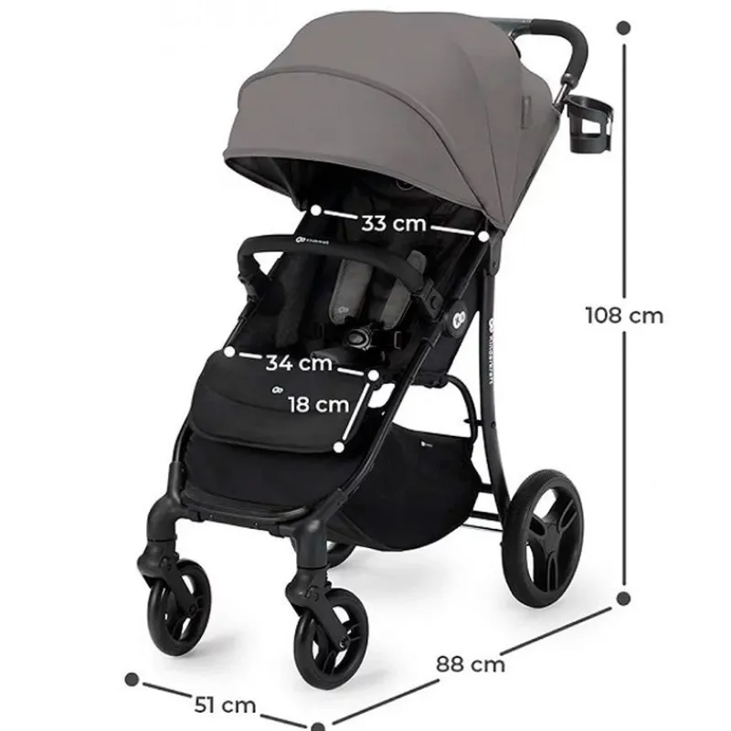 Silla paseo Askoy +0m hasta 24kg Grey*KINDERKRAFT Online