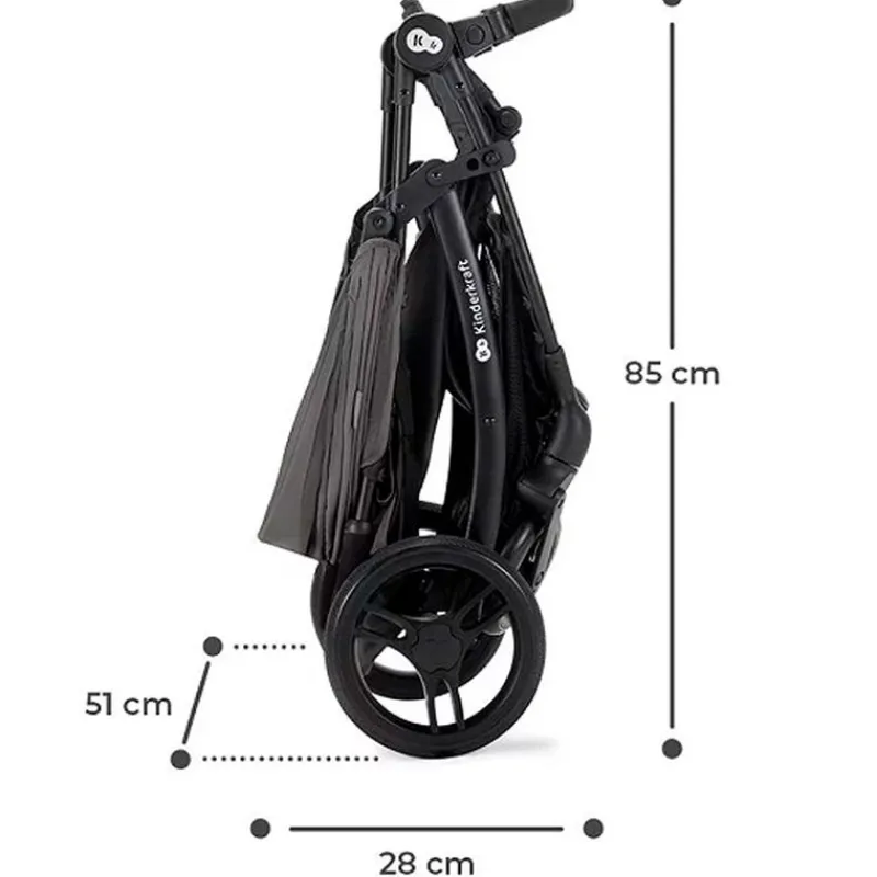 KINDERKRAFT Sillas De Paseo-Silla paseo Askoy +0m hasta 24kg Negra