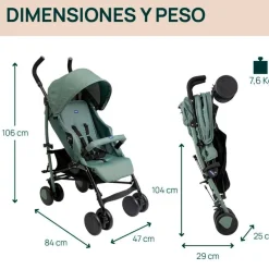 Silla paseo Echo Lite 22kg Moss Verde*CHICCO Clearance