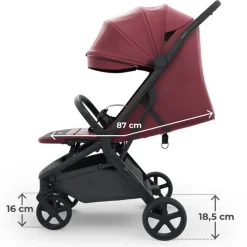 Silla paseo Nubi 3 +24kg Borgoña*KINDERKRAFT Discount