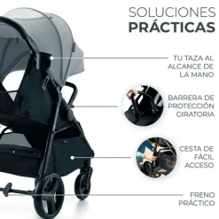 KINDERKRAFT Sillas De Paseo-Silla paseo Rine +22kg Grey