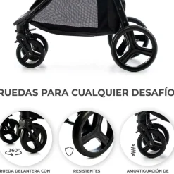KINDERKRAFT Sillas De Paseo-Silla paseo Rine +22kg Negro