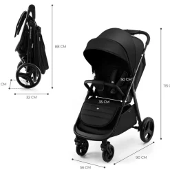 KINDERKRAFT Sillas De Paseo-Silla paseo Rine +22kg Negro
